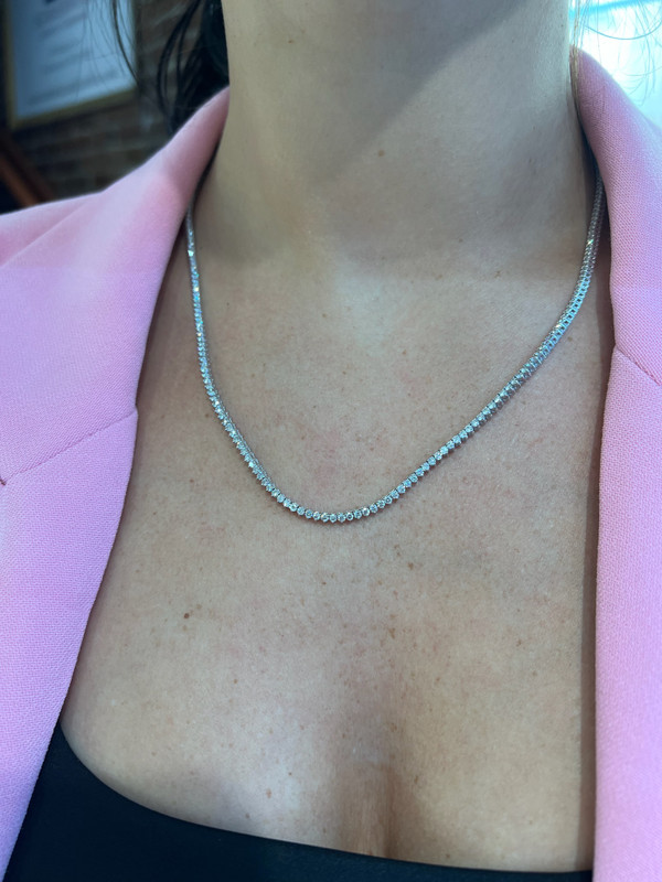 7 1/4cttw Diamond Tennis Necklace