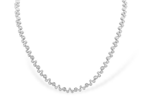 Bubble Illusion Tennis Necklace