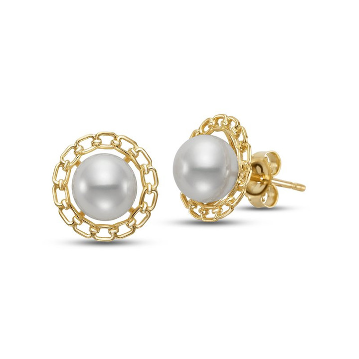 Pearl and Chain Studs