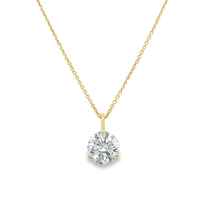diamond pendant, diamond necklace, diamond solitaire necklace