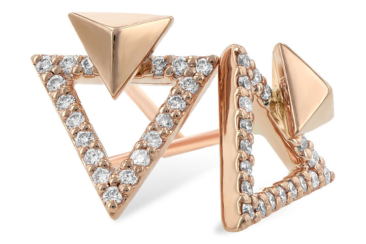 Triangular Diamond Studs