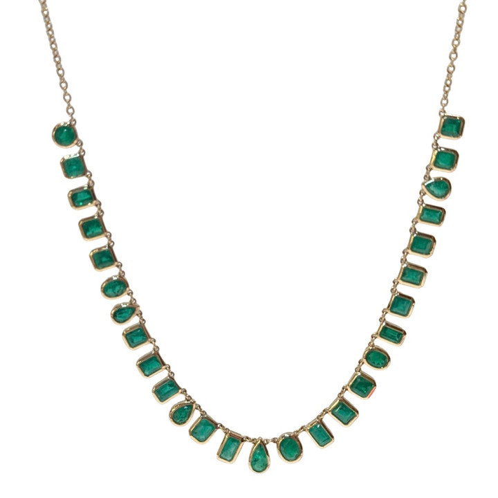 Colombian emerald necklace, Colombian emerald jewelry, unique emerald necklace, unique emerald jewelry