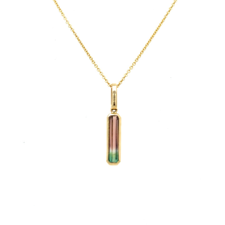 watermelon tourmaline necklace, watermelon tourmaline pendant, watermelon tourmaline jewelry