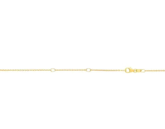 1.1mm Diamond Cut Cable Chain - Yellow Gold
