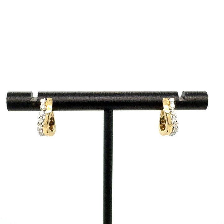 diamond hoops, diamond huggies, small diamond hoops, unique diamond hoops, unique diamond earrings, gold diamond earrings