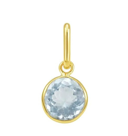Aquamarine Charm Pendant