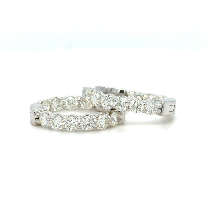 diamond hoops, diamond earrings, inside out diamond hoops, big diamond hoops, big diamond earrings