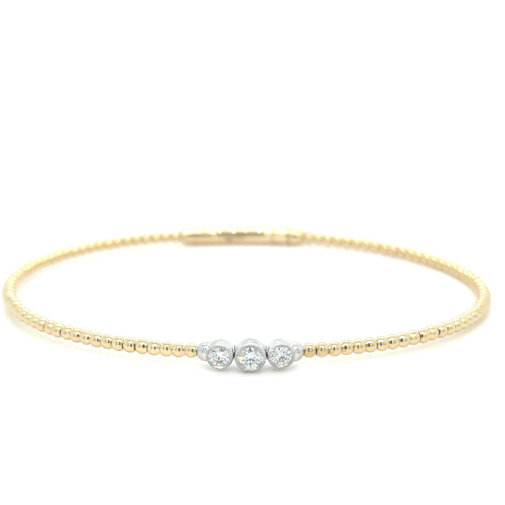 1/5cttw Three Diamond Bracelet