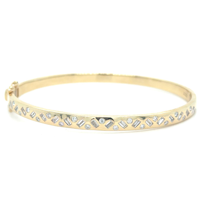 gold bangle, gold diamond bangle, diamond bracelet, gold diamond bracelet, unique diamond bracelet, unique diamond jewelry