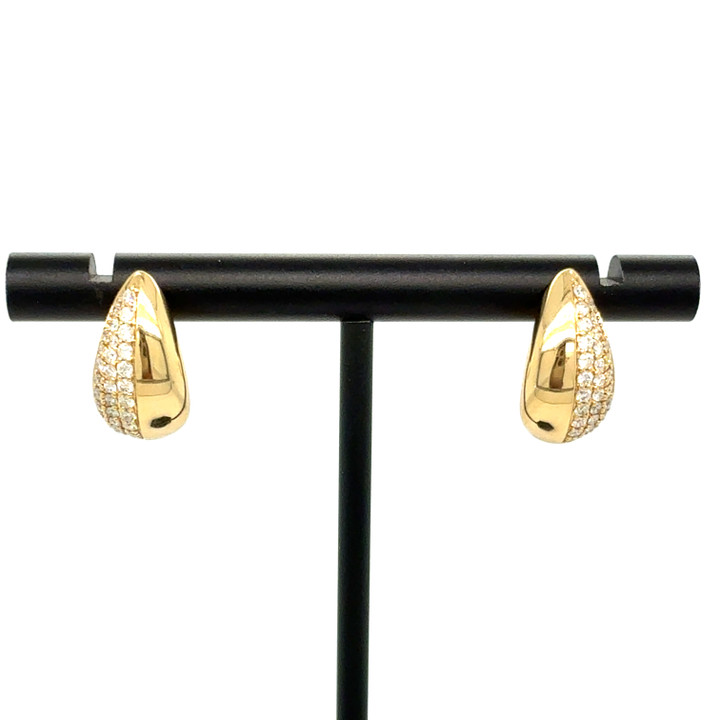 Scintillate Diamond Hoops