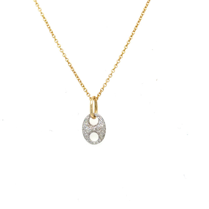 Pave Diamond Mariner Pendant