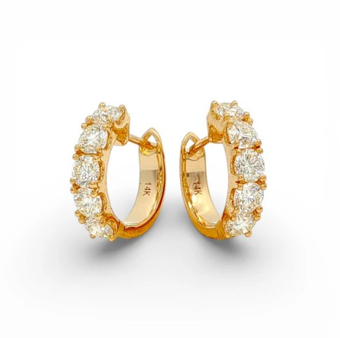 diamond hoops, diamond huggies, chunky diamond hoops, big diamond hoops