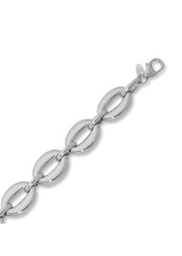 Puffed Oval Link Bracelet