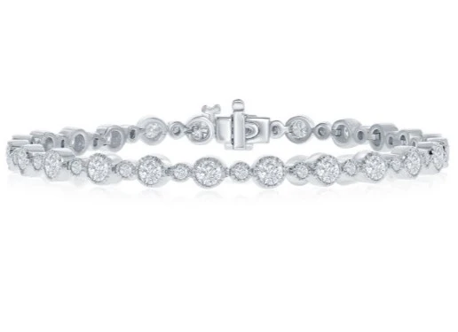 5cttw Bezel Set Diamond Bracelet