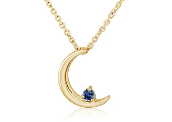 Montana Sapphire Moon Pendant