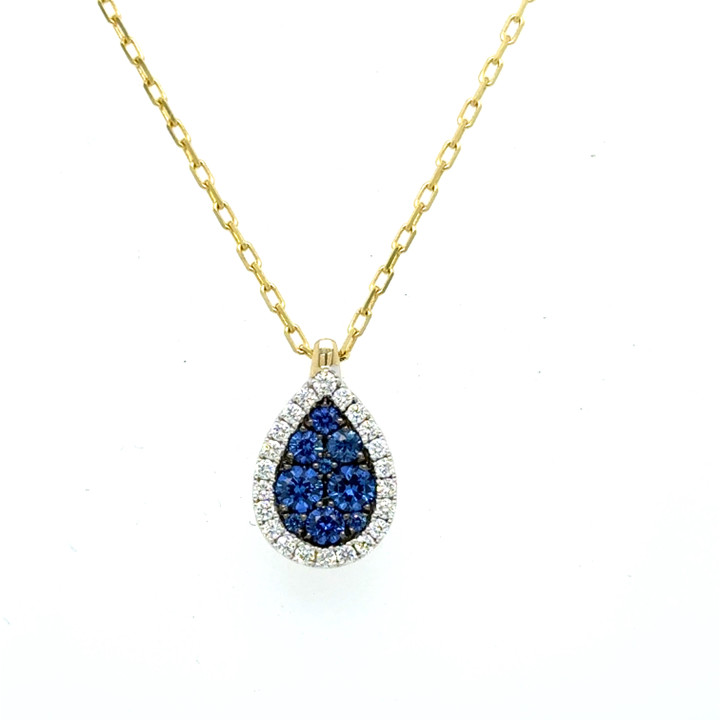 Sapphire Firenze Teardrop Pendant