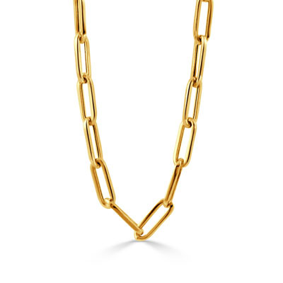 18kt Yellow Gold Paperclip Chain