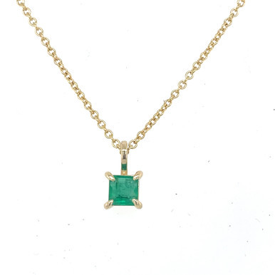 emerald pendant, emerald necklace, emerald jewelry