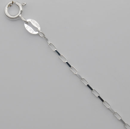 1.3mm Paperclip Chain - Sterling Silver