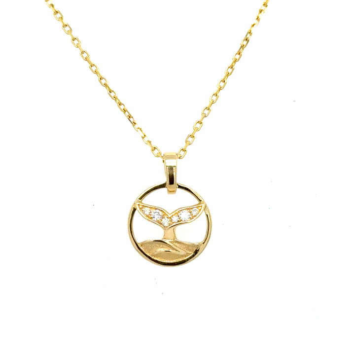 Mini Whale Tale Pendant