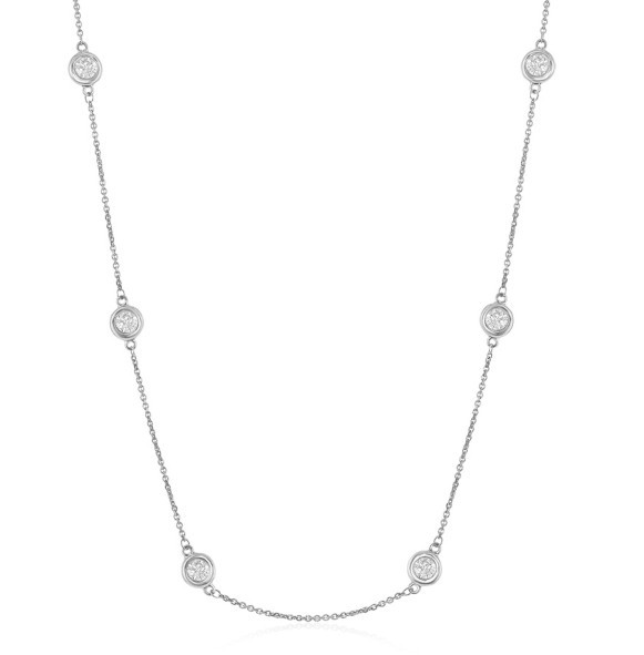 2cttw Diamond By The Yard Necklace