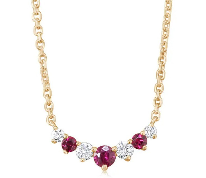 ruby necklace, ruby jewelry, ruby and diamond necklace, ruby and diamond jewelry