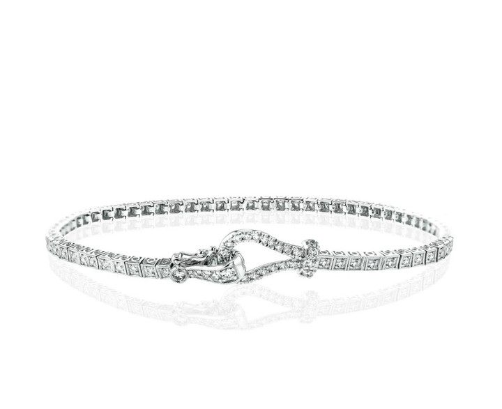 1cttw Diamond "Buckle" Bracelet