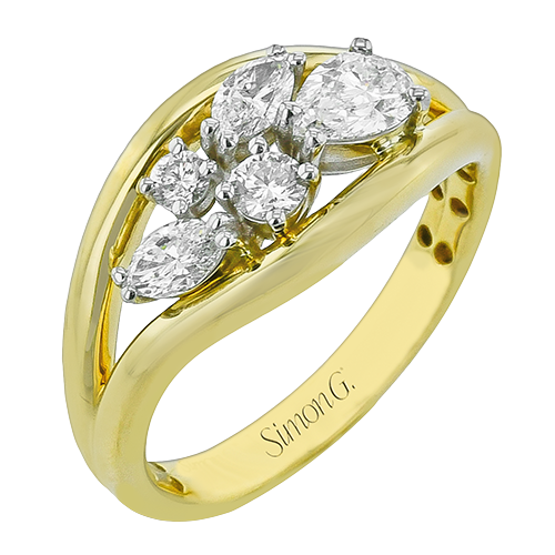 Negative Space Diamond Ring