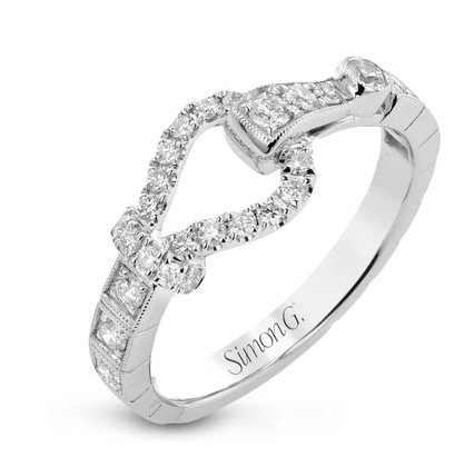 Diamond "Buckle" Ring