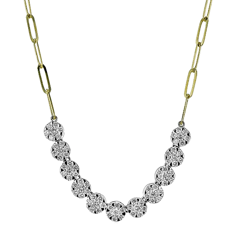 diamond necklace, unique diamond necklace, diamond cluster necklace