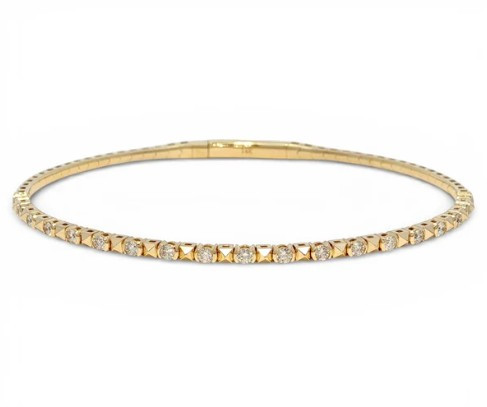Geometric Diamond Flex Bracelet