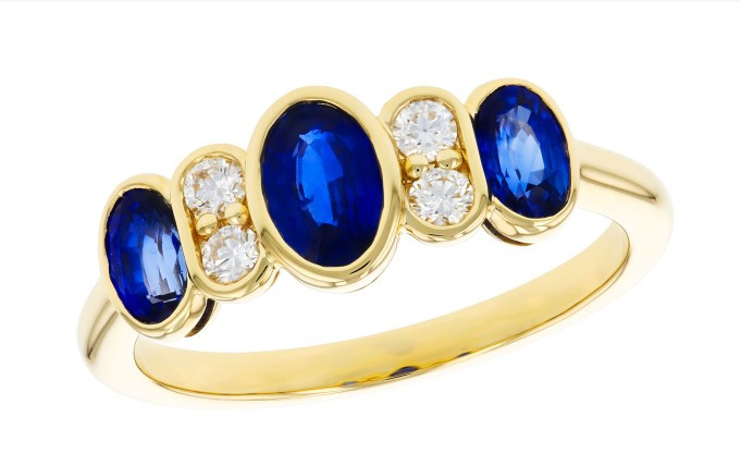 Sapphire Bezel Ring