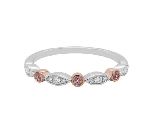 Pink Diamond Stackable Ring