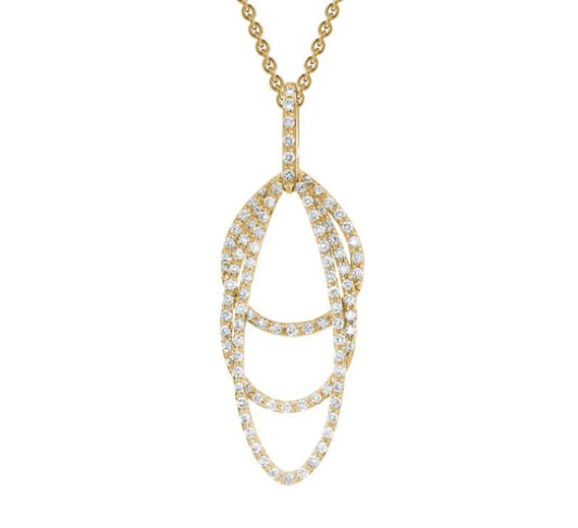 Moveable Diamond Pendant