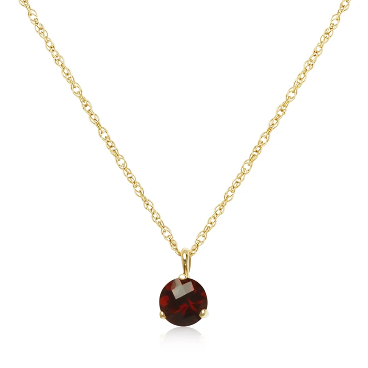 garnet necklace, garnet pendant, garnet jewelry, birthstone jewelry