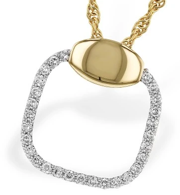 Geometric Diamond Pendant