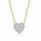 Pave Diamond Heart