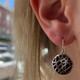 Black Onyx Web Earrings