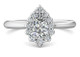 Pear-Shape Diamond Ring with Halo