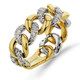Diamond Curb Link Ring