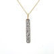 Pave Diamond Vertical Bar Pendant