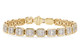 Mosaic Tennis Bracelet - Yellow Gold