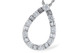 Baguette Diamond Tear Drop Pendant