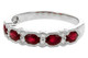 Five Stone Oval Ruby Band