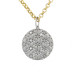 Pave Diamond Disc Pendant