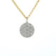 Pave Diamond Disc Pendant