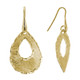 Open Tear Drop Earrings- Gold Plated