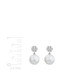 Pearl and Diamond Cluster Earrings