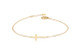 Sideways Cross Bracelet- Gold