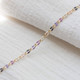 Purple Enamel Chain for Permanent Jewelry